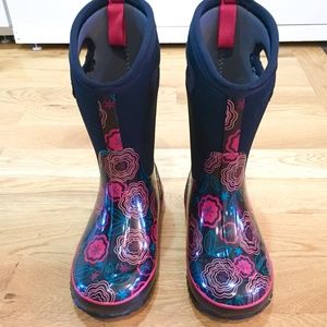 Bogs Posey Black Multi Size 3 Winter Snow Boots